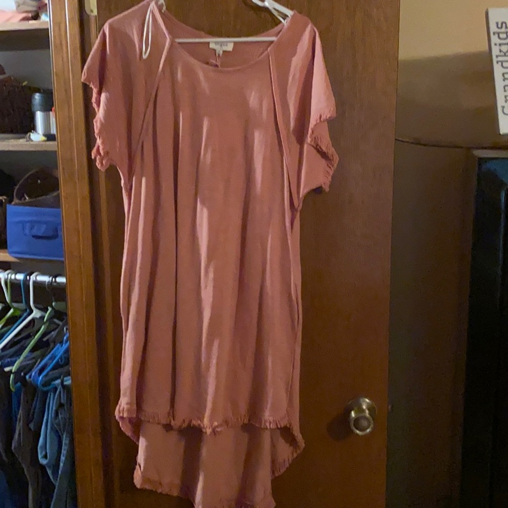 Salmon dress like a coral color umgee brand